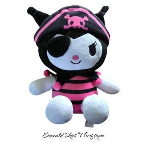 SANRIO 9 IN KUROMI PIRATE OUTFIT PLUSH TOY DOLL HELLO KITTY OFFICIAL